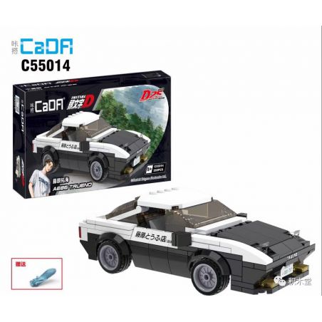 DOUBLEE CADA C55014 55014 non  CỬA HÀNG ĐẬU PHỤ FUJIWARA TOYOTA AE86 bộ đồ chơi xếp lắp ráp ghép mô hình Creator Sáng Tạo 280 khối