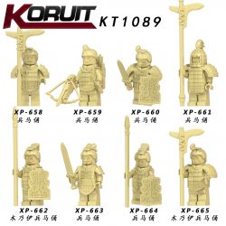 KORUIT KT1089 1089 XP non  CÁC CHIẾN BINH ĐẤT NUNG bộ đồ chơi xếp lắp ráp ghép mô hình Collectable Minifigures Búp Bê Sưu Tầm
