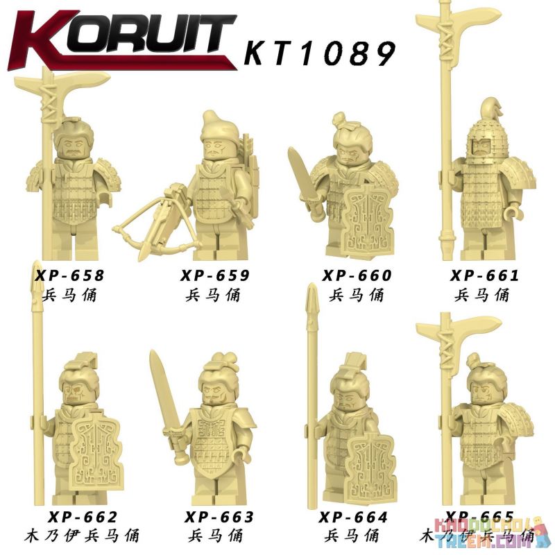 KORUIT KT1089 1089 XP non  CÁC CHIẾN BINH ĐẤT NUNG bộ đồ chơi xếp lắp ráp ghép mô hình Collectable Minifigures Búp Bê Sưu Tầm