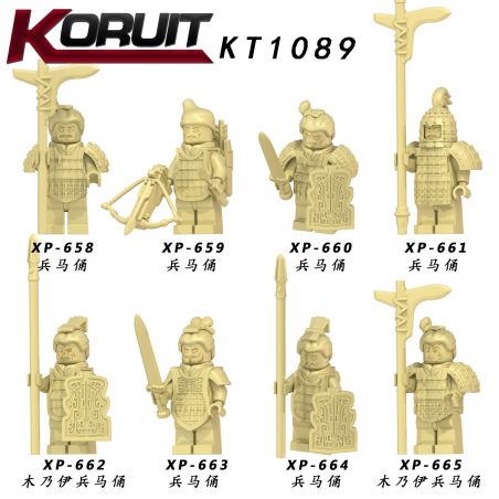 KORUIT KT1089 1089 XP non  CÁC CHIẾN BINH ĐẤT NUNG bộ đồ chơi xếp lắp ráp ghép mô hình Collectable Minifigures Búp Bê Sưu Tầm
