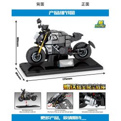 SEMBO 701209 non  XE MÁY 701209 bộ đồ chơi xếp lắp ráp ghép mô hình Speed Champions Racing Cars DUCATI DIAVEL Đua Xe Công Thức 304 khối