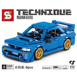 SHENG YUAN SY 8408 non  PHIÊN BẢN SUBARU IMPREZA 22B STI bộ đồ chơi xếp lắp ráp ghép mô hình  TECHINQUE SUBARU 22B Kỹ Thuật Công Nghệ Cao Mô Hình Phương Tiện 896 khối