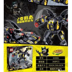 PRCK 64086 non  BATTRAH. bộ đồ chơi xếp lắp ráp ghép mô hình Super Heroes Siêu Nhân Anh Hùng 368 khối