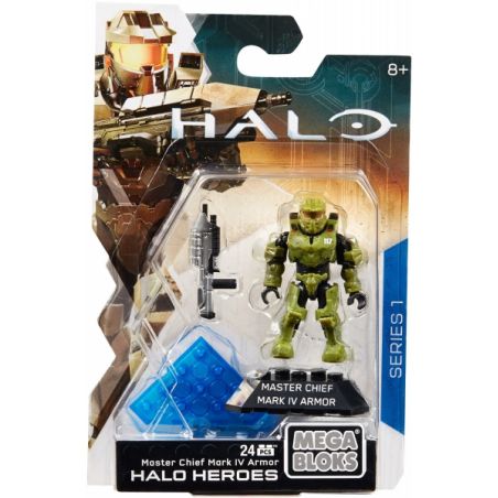 MEGA BLOKS DKW60 non  VUA ĐẦU BẾP bộ đồ chơi xếp lắp ráp ghép mô hình Computer Games HALO HEROES MASTER CHIEF Trò Chơi 24 khối