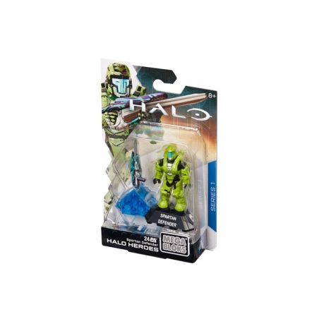 MEGA BLOKS DKW63 non  HẬU VỆ SPARTAN bộ đồ chơi xếp lắp ráp ghép mô hình Computer Games HALO HEROES SPARTAN DEFENDER Trò Chơi 24 khối
