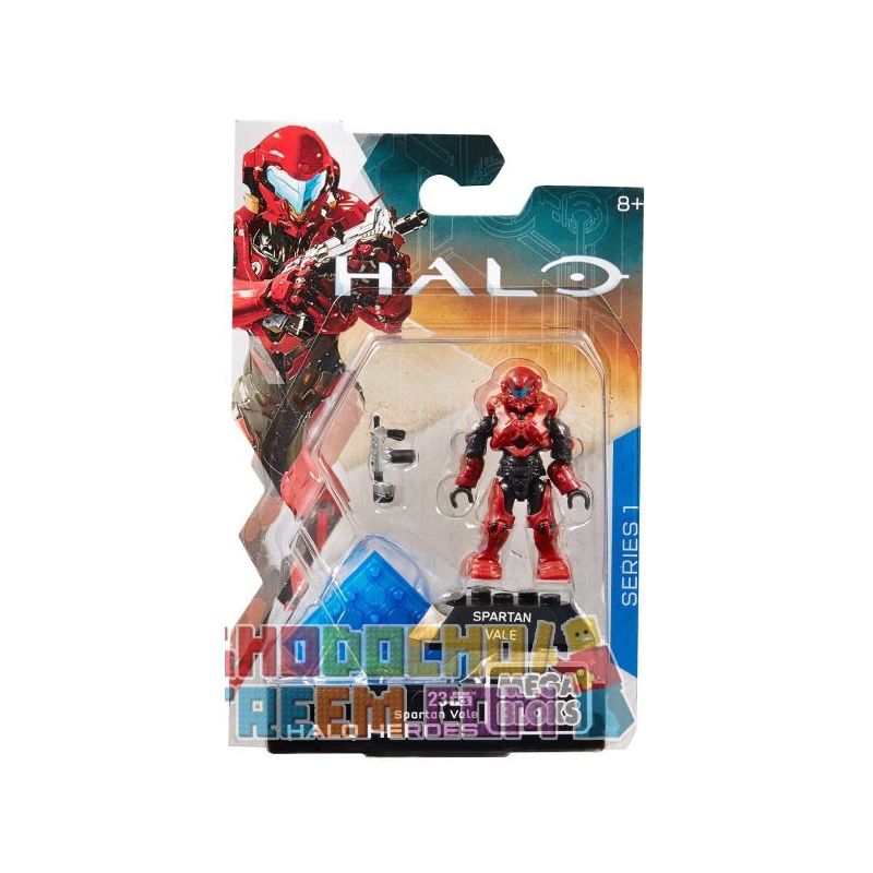 MEGA BLOKS DKW65 non  SPARTAN VALE. bộ đồ chơi xếp lắp ráp ghép mô hình Computer Games HALO HEROES SPARTAN VALE Trò Chơi 23 khối