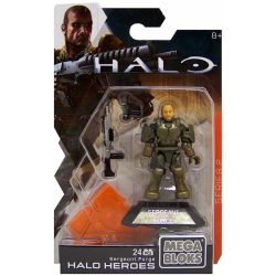 MEGA BLOKS DPJ77 non  TRUNG SĨ FERGIE bộ đồ chơi xếp lắp ráp ghép mô hình Computer Games SERGEANT FORGE Trò Chơi 24 khối