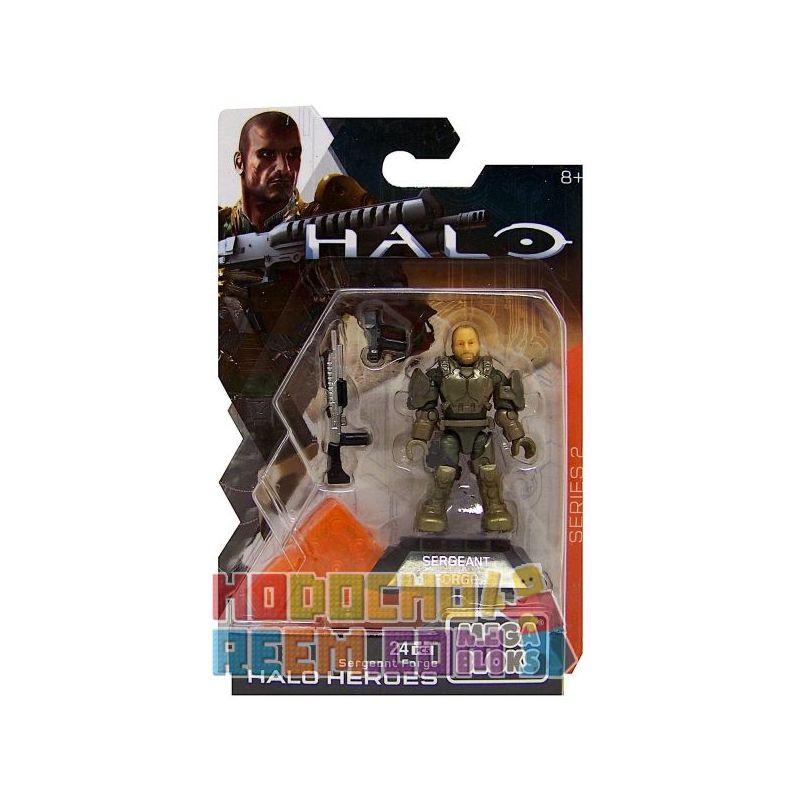 MEGA BLOKS DPJ77 non  TRUNG SĨ FERGIE bộ đồ chơi xếp lắp ráp ghép mô hình Computer Games SERGEANT FORGE Trò Chơi 24 khối