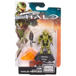 MEGA BLOKS DPJ80 non  HƯỚNG ĐẠO SINH SPARTAN bộ đồ chơi xếp lắp ráp ghép mô hình Computer Games SPARTAN SCOUT Trò Chơi 24 khối