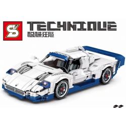 SHENG YUAN SY 8410 non  XE KÉO MASERATI bộ đồ chơi xếp lắp ráp ghép mô hình  Kỹ Thuật Công Nghệ Cao Mô Hình Phương Tiện 862 khối