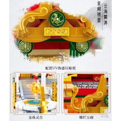 SLUBAN M38-B0935 B0935 0935 M38B0935 38-B0935 non  CUNG ĐIỆN MÂY bộ đồ chơi xếp lắp ráp ghép mô hình Fairy Swordplay Tiên Kiếm Hiệp 2083 khối