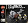 BRICKMANIA 435 non  SKODA MẪU 14 16-SÚNG DÃ CHIẾN ÁO-HUNG bộ đồ chơi xếp lắp ráp ghép mô hình Military Army SKODA MODEL 14/16 - AUSTRO-HUNGARIAN FIELD ARTILLERY Quân Sự Bộ Đội 111 khối