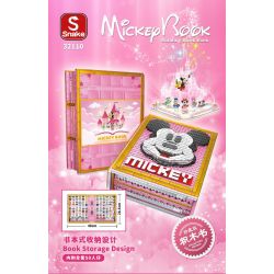 SNAKE 32110 non  SÁCH MICKEY bộ đồ chơi xếp lắp ráp ghép mô hình Mickey Mouse MICKEY BOOK Chuột Mickey 2630 khối