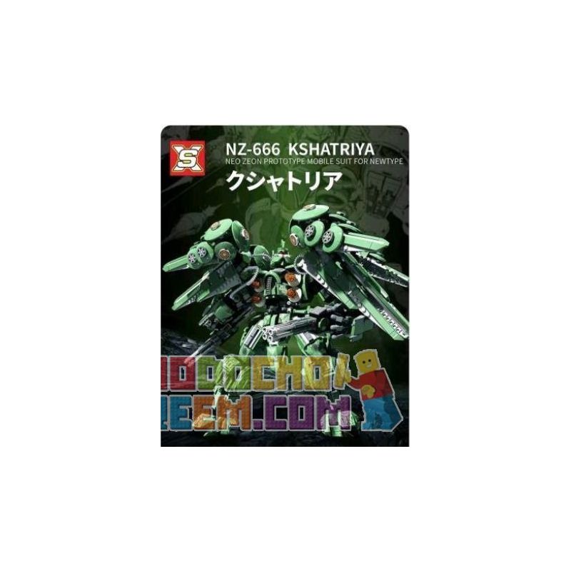 SX 9027 non  LÃI TẠM THỜI bộ đồ chơi xếp lắp ráp ghép mô hình Movie & Game NZ-666 KSHATRIYA Phim Và Trò Chơi 2091 khối