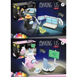 RENZAIMA 698 non  KHÔNG GIAN GIẾT NGƯỜI SÓI bộ đồ chơi xếp lắp ráp ghép mô hình Movie & Game ANONG US Phim Và Trò Chơi