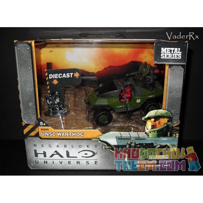 MEGA BLOKS 96995 non  UNSC. bộ đồ chơi xếp lắp ráp ghép mô hình Movie & Game UNSC WARTHOG Phim Và Trò Chơi 8 khối