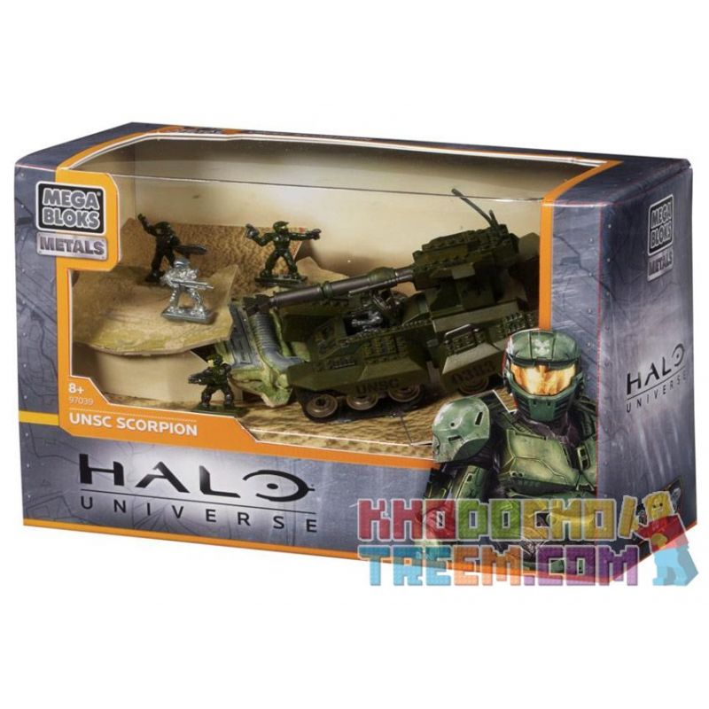 MEGA BLOKS 97039 non  BỌ CẠP UNSC bộ đồ chơi xếp lắp ráp ghép mô hình Movie & Game UNSC SCORPION Phim Và Trò Chơi 12 khối