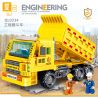 ZHEGAO QL0234 0234 non  XE BEN KỸ THUẬT bộ đồ chơi xếp lắp ráp ghép mô hình City ENGINEERING Thành Phố 755 khối
