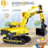 ZHEGAO QL0235 0235 non  MÁY XÚC KỸ THUẬT bộ đồ chơi xếp lắp ráp ghép mô hình City ENGINEERING Thành Phố 747 khối
