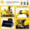ZHEGAO QL0235 0235 non  MÁY XÚC KỸ THUẬT bộ đồ chơi xếp lắp ráp ghép mô hình City ENGINEERING Thành Phố 747 khối