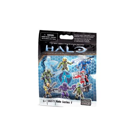 MEGA BLOKS 96870U non  HALO SERIES 1 HERO PACK (NGẪU NHIÊN) bộ đồ chơi xếp lắp ráp ghép mô hình Movie & Game HALO SERIES 1 HERO PACK (RANDOM) Phim Và Trò Chơi 3 khối