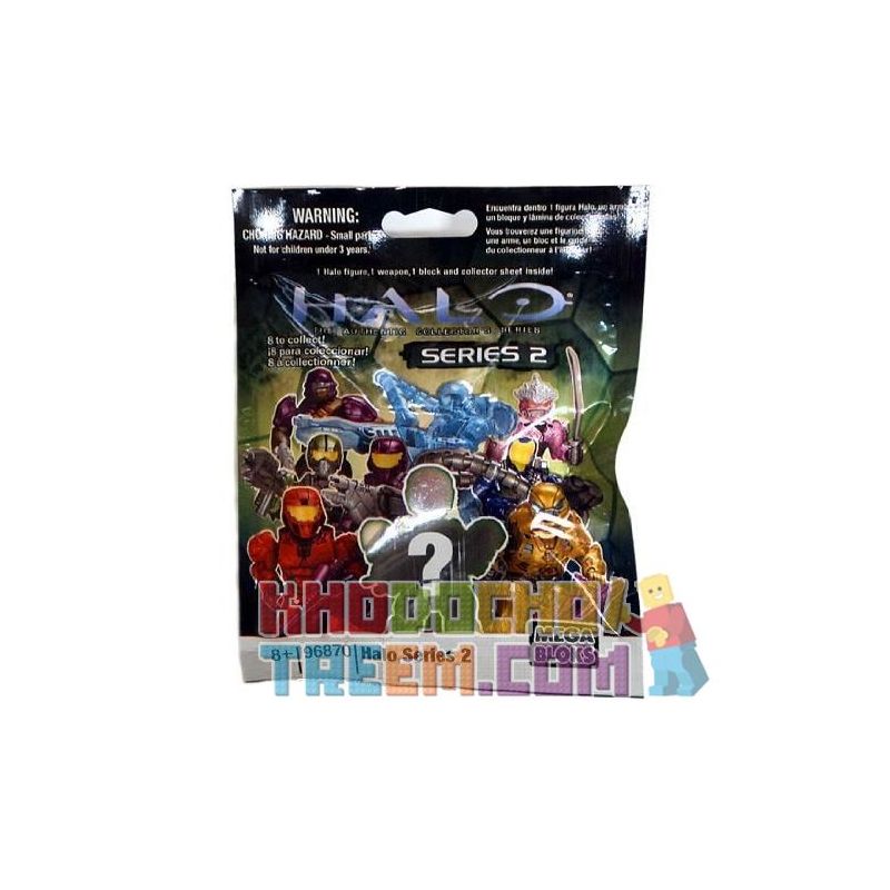MEGA BLOKS 96870V non  HALO SERIES 2 HERO PACK (NGẪU NHIÊN) bộ đồ chơi xếp lắp ráp ghép mô hình Movie & Game HALO SERIES 2 HERO PACK (RANDOM) Phim Và Trò Chơi 3 khối