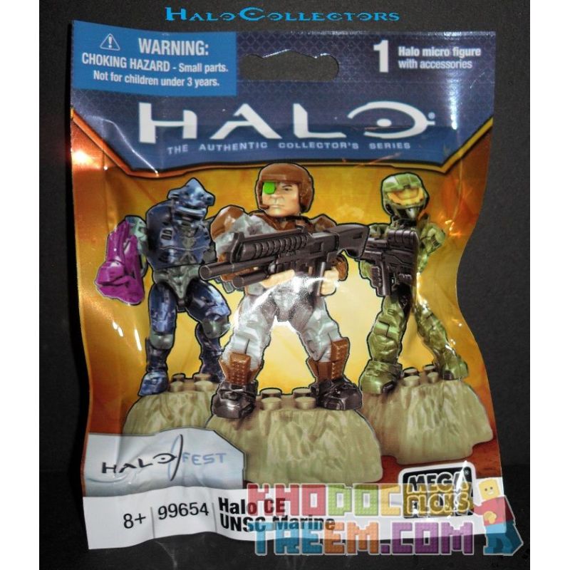 MEGA BLOKS 99654 non  HALO CE UNSC THỦY QUÂN LỤC CHIẾN bộ đồ chơi xếp lắp ráp ghép mô hình Movie & Game HALO CE UNSC MARINE Phim Và Trò Chơi 2 khối