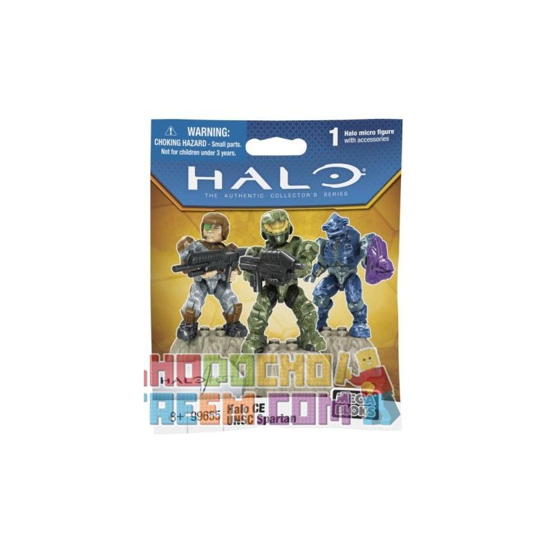 MEGA BLOKS 99655 non  HALO CE UNSC SPARTAN bộ đồ chơi xếp lắp ráp ghép mô hình Movie & Game Phim Và Trò Chơi 2 khối