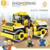 ZHEGAO QL0236 0236 non  CON LĂN KỸ THUẬT bộ đồ chơi xếp lắp ráp ghép mô hình City ENGINEERING Thành Phố 744 khối