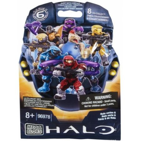 MEGA BLOKS 96978U non  HALO DÒNG 6 bộ đồ chơi xếp lắp ráp ghép mô hình Movie & Game HALO SERIES 6 Phim Và Trò Chơi