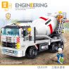 ZHEGAO QL0239 0239 non  XE CHỞ XI MĂNG KỸ THUẬT bộ đồ chơi xếp lắp ráp ghép mô hình City ENGINEERING Thành Phố 771 khối