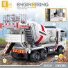 ZHEGAO QL0239 0239 non  XE CHỞ XI MĂNG KỸ THUẬT bộ đồ chơi xếp lắp ráp ghép mô hình City ENGINEERING Thành Phố 771 khối