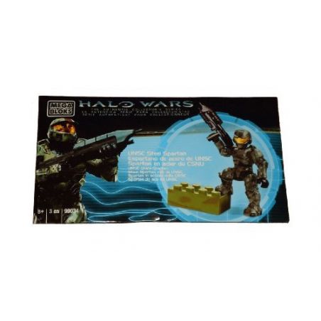 MEGA BLOKS 99034V non  PHIÊN BẢN GIỚI HẠN STEEL SPARTAN bộ đồ chơi xếp lắp ráp ghép mô hình Movie & Game STEEL SPARTAN LIMITED EDITION Phim Và Trò Chơi 3 khối