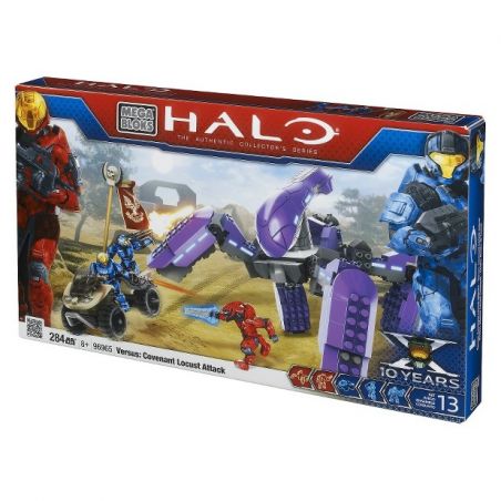 MEGA BLOKS 96965 non  STAR LEAGUE LOCUST ATTACK bộ đồ chơi xếp lắp ráp ghép mô hình Computer Games VERSUS COVENANT LOCUST ATTACK Trò Chơi 284 khối