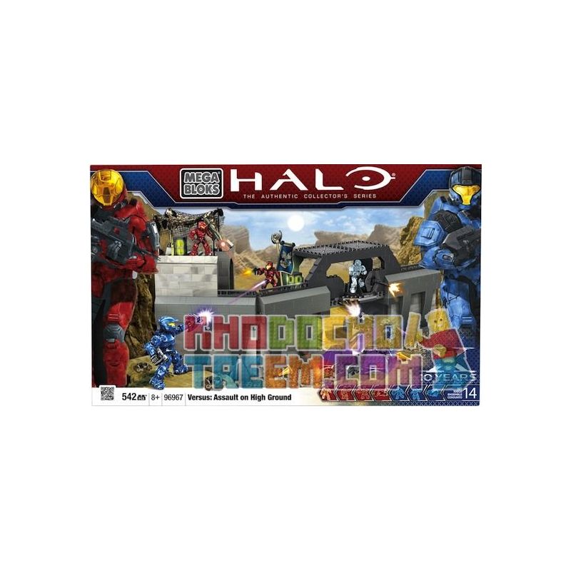MEGA BLOKS 96967 non  RAIDLAND RAID. bộ đồ chơi xếp lắp ráp ghép mô hình Computer Games VERSUS ASSAULT ON HIGH GROUND Trò Chơi 542 khối