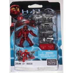 MEGA BLOKS 96838 non  GÓI VŨ KHÍ ĐỎ UNSC bộ đồ chơi xếp lắp ráp ghép mô hình Computer Games UNSC RED WEAPONS PACK Trò Chơi 24 khối
