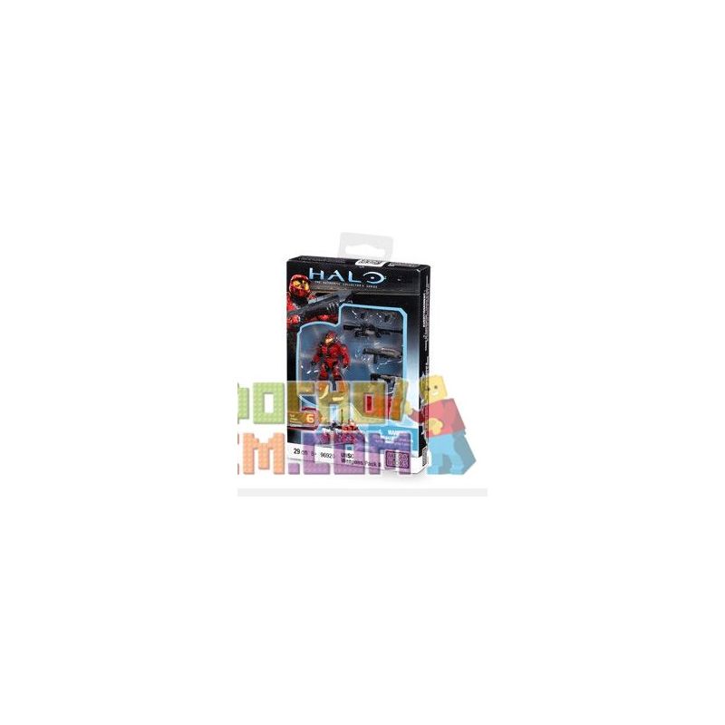 MEGA BLOKS 96920 non  UNSC GÓI VŨ KHÍ 2 (MÀU ĐỎ) bộ đồ chơi xếp lắp ráp ghép mô hình Computer Games UNSC WEAPONS PACK 2(RED) Trò Chơi 29 khối