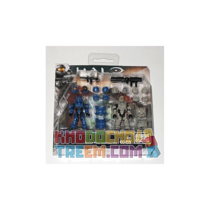MEGA BLOKS DLB92 non  BỘ TÙY CHỈNH ÁO GIÁP SPARTAN bộ đồ chơi xếp lắp ráp ghép mô hình Computer Games SPARTAN ARMOR CUSTOMIZER PACK Trò Chơi 66 khối