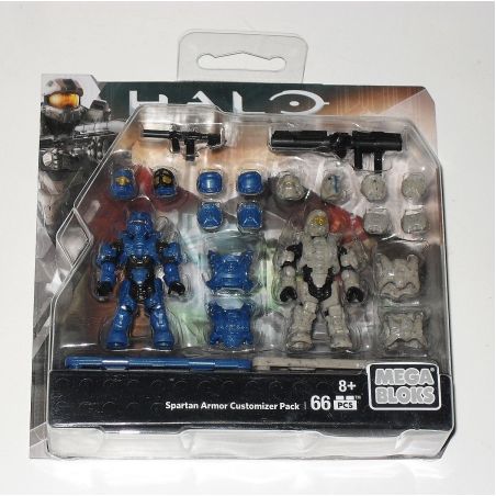 MEGA BLOKS DLB92 non  BỘ TÙY CHỈNH ÁO GIÁP SPARTAN bộ đồ chơi xếp lắp ráp ghép mô hình Computer Games SPARTAN ARMOR CUSTOMIZER PACK Trò Chơi 66 khối