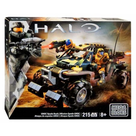 MEGA BLOKS DPW93 non  UNSC SPADE VỘI VÀNG bộ đồ chơi xếp lắp ráp ghép mô hình Computer Games UNSC SPADE RUSH Trò Chơi 215 khối