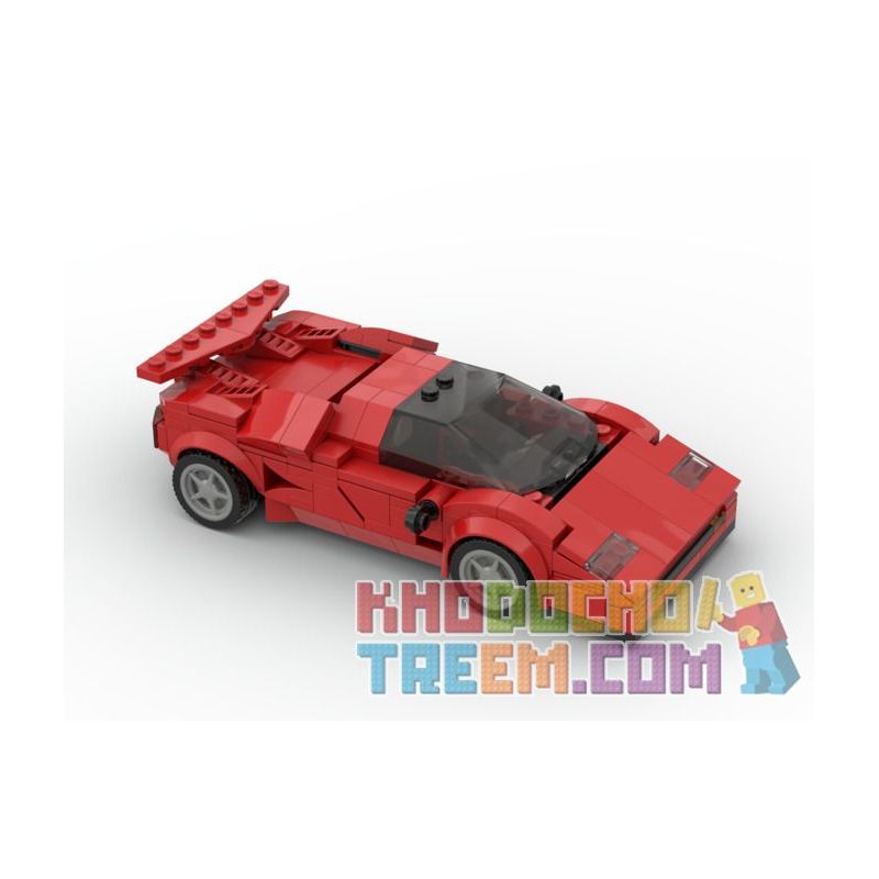 PanlosBrick 666022 Panlos Brick 666022 REBRICKABLE MOC-40934 40934 MOC40934 non  LAMBORGHINI COUNTACH. bộ đồ chơi xếp lắp ráp ghép mô hình Speed Champions Racing Cars Đua Xe Công Thức 305 khối