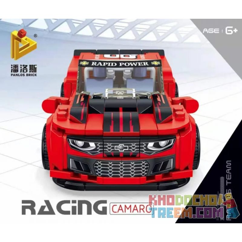 PanlosBrick 666023 Panlos Brick 666023 non  CHEVROLET KAMIRO. bộ đồ chơi xếp lắp ráp ghép mô hình Speed Champions Racing Cars CHEVROLET CAMARO Đua Xe Công Thức 336 khối