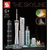 SHENG YUAN SY 5341 non  QUẢNG CHÂU bộ đồ chơi xếp lắp ráp ghép mô hình Architecture THE SKYLINE Công Trình Kiến Trúc 957 khối