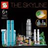 SHENG YUAN SY 5342 non  TRÙNG KHÁNH bộ đồ chơi xếp lắp ráp ghép mô hình Architecture THE SKYLINE Công Trình Kiến Trúc 908 khối