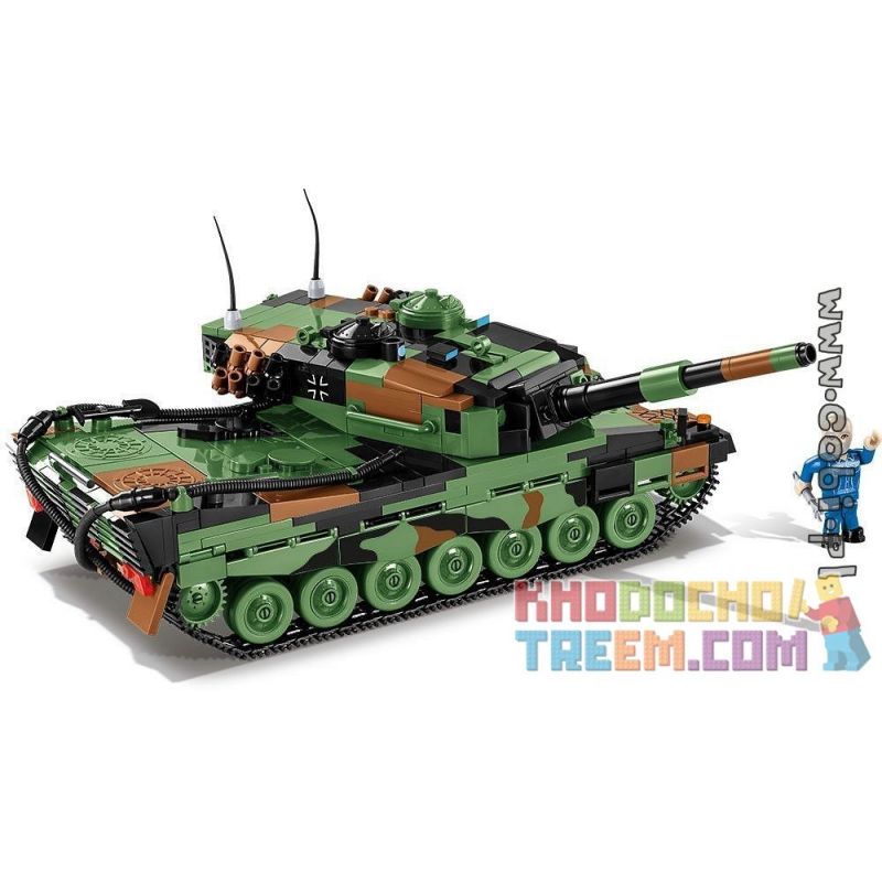 COBI 2618 non  LEOPARD 2A4. bộ đồ chơi xếp lắp ráp ghép mô hình Military Army Quân Sự Bộ Đội 864 khối