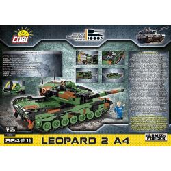 COBI 2618 non  LEOPARD 2A4. bộ đồ chơi xếp lắp ráp ghép mô hình Military Army Quân Sự Bộ Đội 864 khối