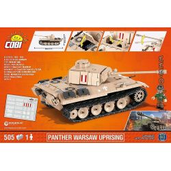 COBI 3035 non  CUỘC NỔI DẬY CỦA PANTHER WARSAW bộ đồ chơi xếp lắp ráp ghép mô hình Military Army PANTHER WARSAW UPRISING Quân Sự Bộ Đội 505 khối