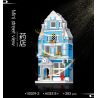 SHENZHEN RAEL ENTERTAINMENT 10009-2 10009-3 10009-4 10009-1 non  4 CỬA HÀNG XE ĐẠP ĐƯỜNG PHỐ CHÂU KEM HIỆU THUỐC THỂ DỤC bộ đồ chơi xếp lắp ráp ghép mô hình Mini Modular THE EUROPE STREET Đường Phố Thu Nhỏ 1109 khối