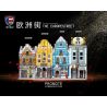 SHENZHEN RAEL ENTERTAINMENT 10009-2 10009-3 10009-4 10009-1 non  4 CỬA HÀNG XE ĐẠP ĐƯỜNG PHỐ CHÂU KEM HIỆU THUỐC THỂ DỤC bộ đồ chơi xếp lắp ráp ghép mô hình Mini Modular THE EUROPE STREET Đường Phố Thu Nhỏ 1109 khối