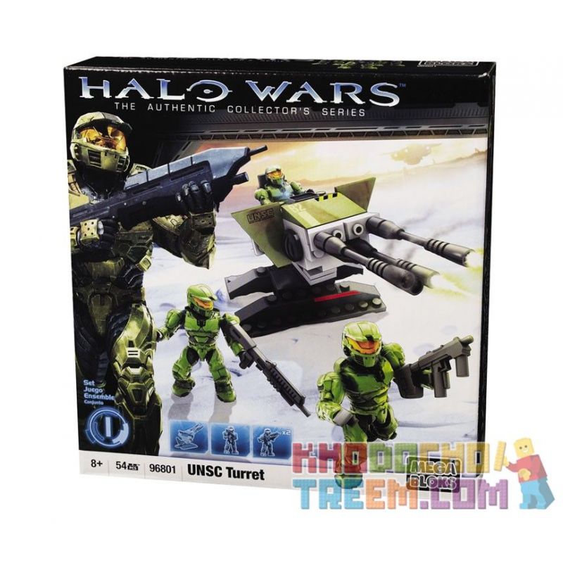 MEGA BLOKS 96801 non  THÁP PHÁO UNSC bộ đồ chơi xếp lắp ráp ghép mô hình Computer Games UNSC TURRET Trò Chơi 60 khối